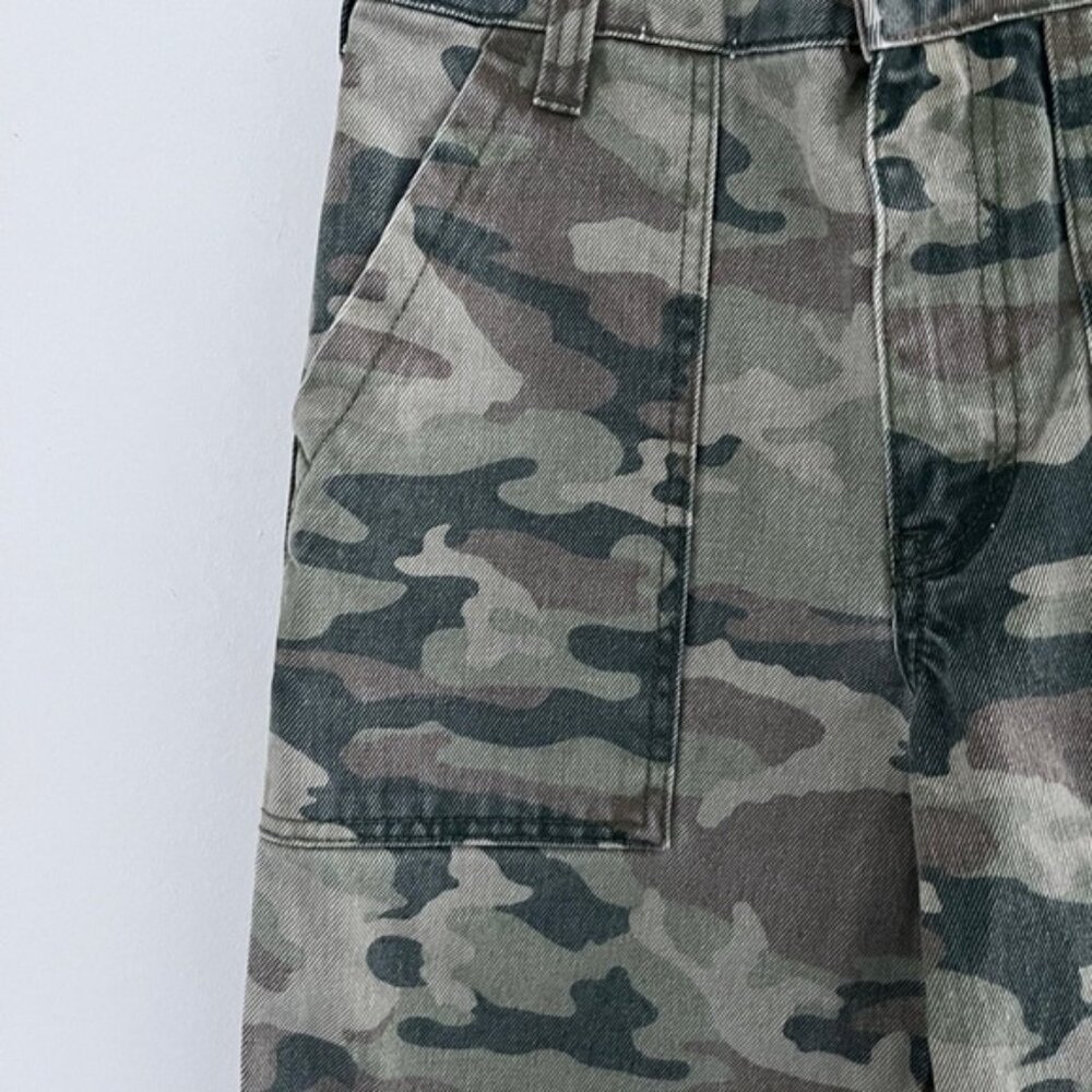 Free People Camo Crop Pants size 26 - Picture 3 of 11